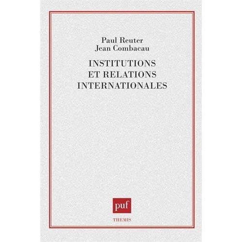 Institutions et relations internationales