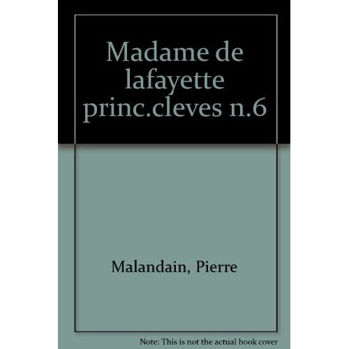 Madame de Lafayette, La Princesse de Clèves