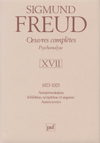 Oeuvres complètes Psychanalyse. Volume 17, 1924-1925