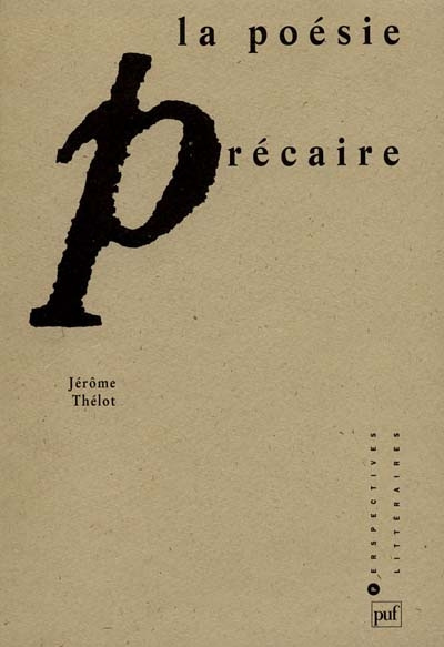 La poésie précaire