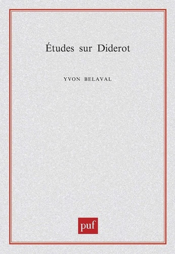 Etudes sur Diderot