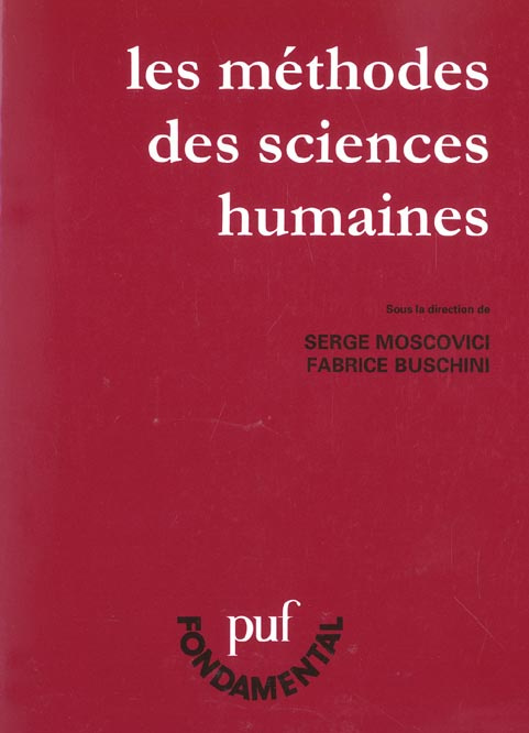 Les méthodes des sciences humaines