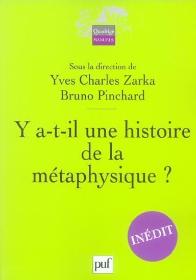 Y a-t-il une histoire de la métaphysique ?