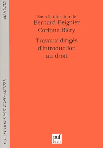 Travaux dirigés d'introduction au droit