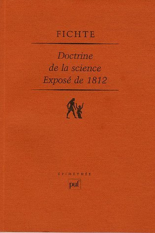 Doctrine de la science exposé de 1812