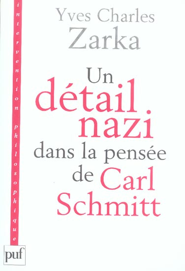 Un détail nazi dans la pensée de Carl Schmitt. La justification des lois de Nuremberg du 15 septembr