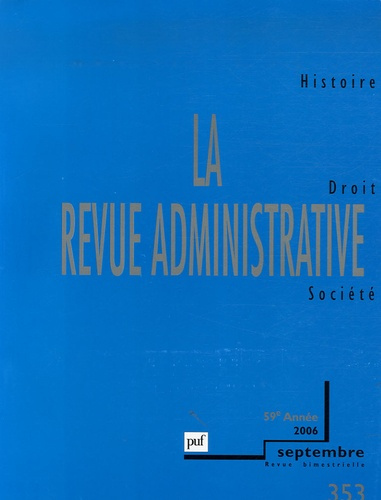 REVUE ADMINISTRATIVE 2006 - N 353