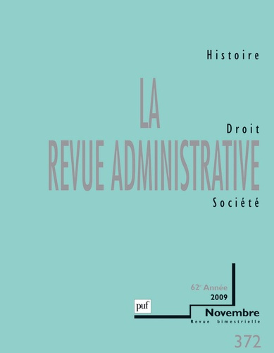 La revue administrative 2009 - n° 372