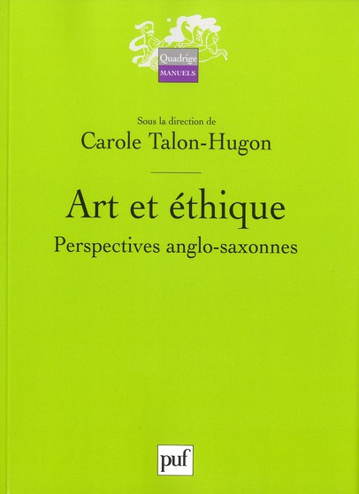 Art et éthique. Perspectives anglo-saxonnes