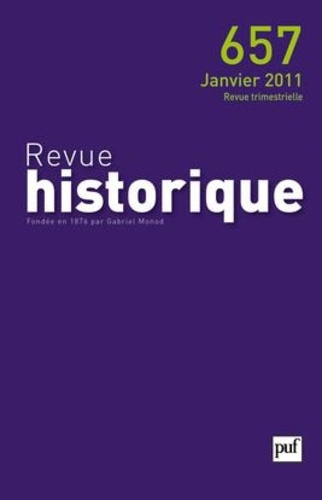 Revue historique 2011, n° 657