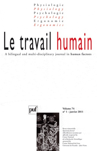 Le travail humain Volume 74 N° 1, Janvier 2011