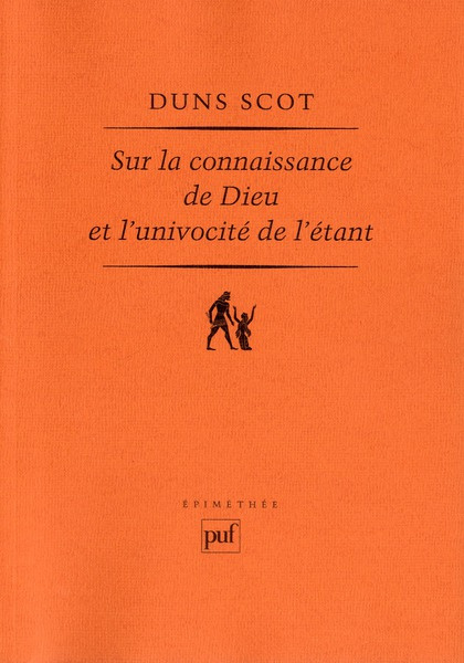 Sur la connaissance de Dieu et l'univocité de l'étant