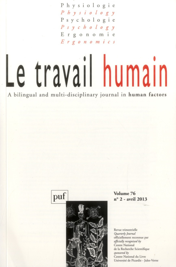 Le travail humain Volume 76, N° 2