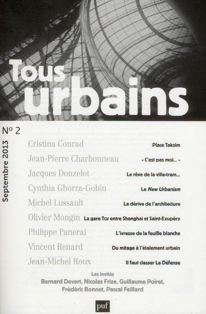 Tous urbains N° 2, Septembre 2013 : Faut-il liquider la voiture ?