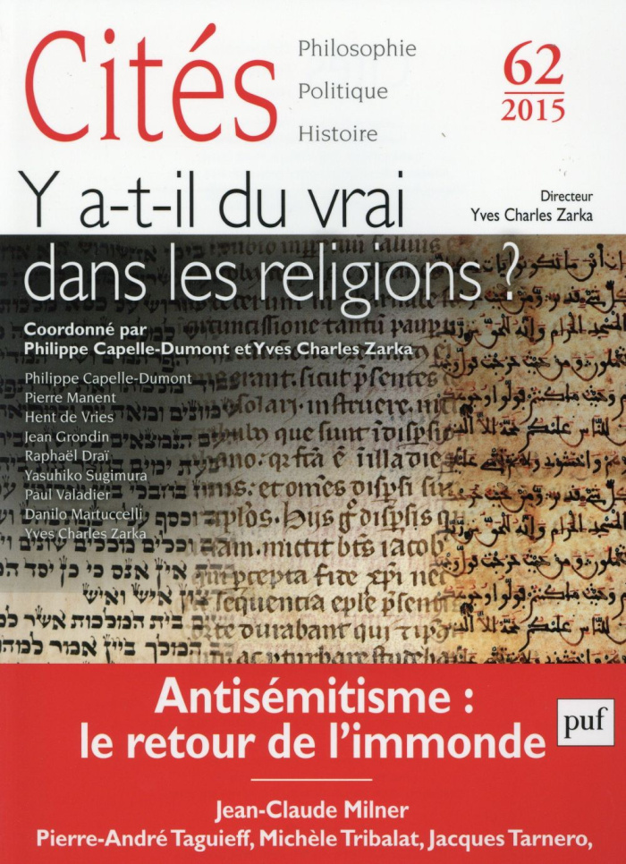 Cités N° 62/2015 : Y a-t-il du vrai dans les religions ?