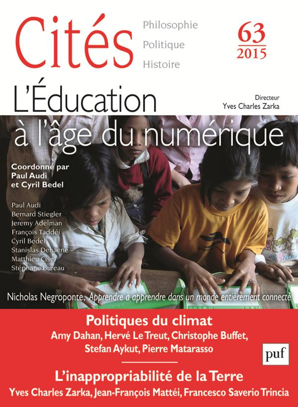 Cités N° 63/2015 : L'éducation à l'âge du numérique