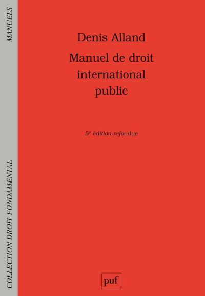 Manuel de droit international public