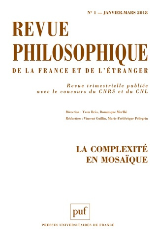Revue philosophique N° 1, janvier-mars 2018 : Philosophie japonaise, 2