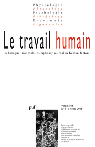 Le travail humain vol. 81 N° 4, décembre 2018