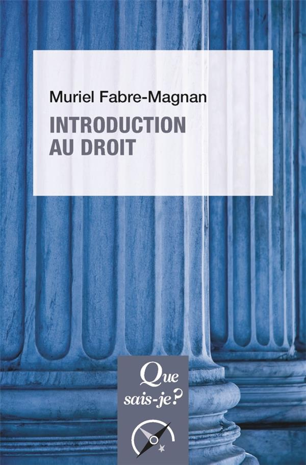 Introduction au droit. 4e édition
