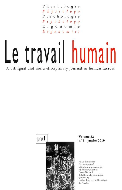 Le travail humain Volume 82 N°1, mars 2019