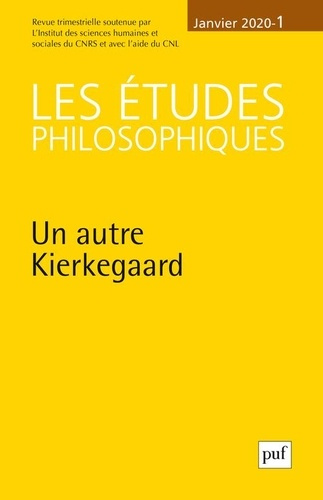 Les études philosophiques N° 1, janvier 2020 : Kierkegaard