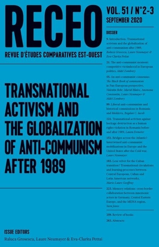 Revue d'études comparatives Est-Ouest N° 2/3, 2020