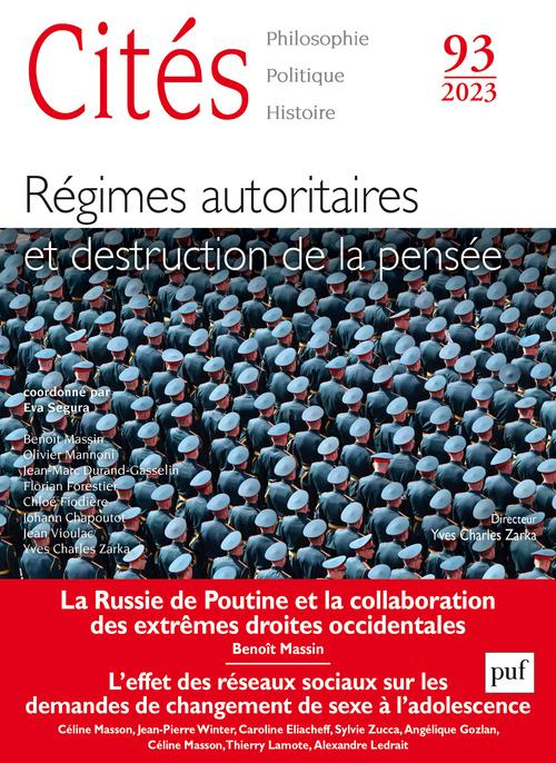 Cités N° 93/2023 : Régimes autoritaires et destruction de la pensée