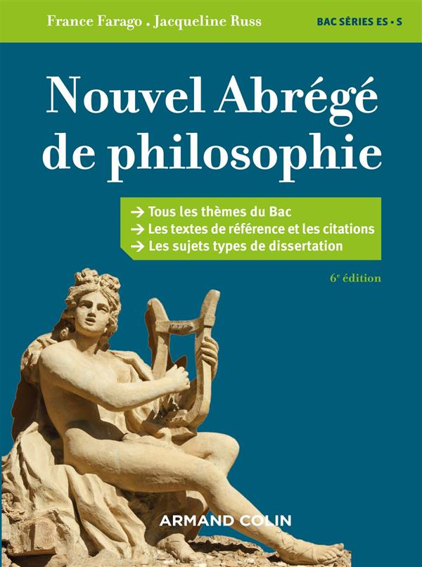Nouvel Abrégé de philosophie. Séries ES et S, 6e édition