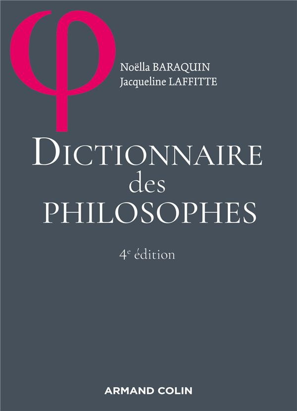 Dictionnaire des philosophes. 4e édition