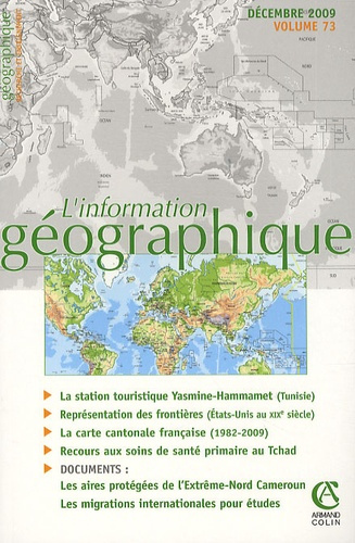 L'information géographique N° 73, Décembre 2009