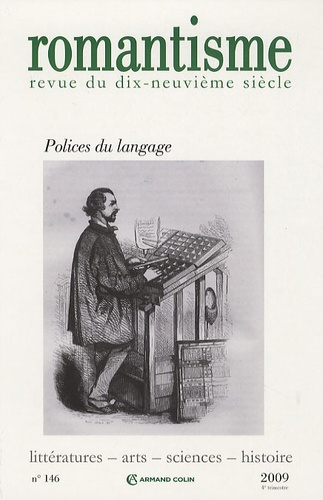 Romantisme N° 146 : Polices du langage