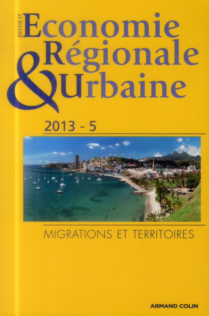 Revue d'économie régionale et urbaine N° 5/2013
