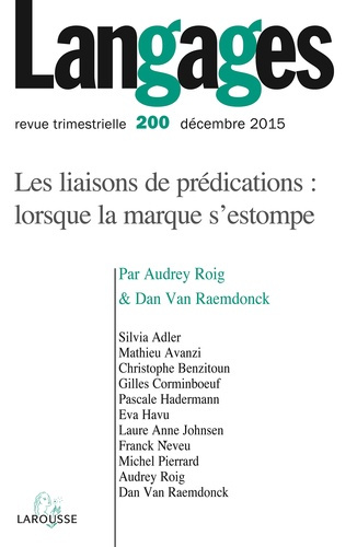 Langages N° 200 4/2015