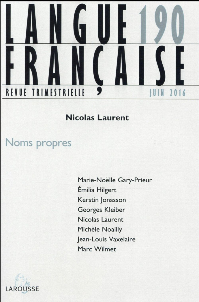 Langue française N° 190