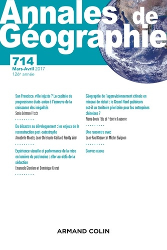 Annales de Géographie N° 714