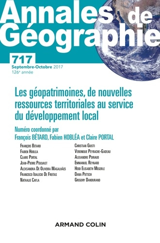 Annales de Géographie N° 717/5 2017
