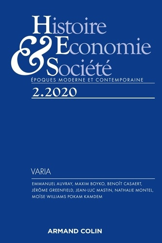 Histoire, Economie & Société N° 2, 2020