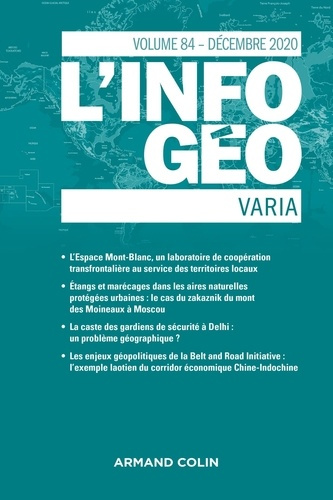 L'information géographique N° 84, décembre 2020 : Varia