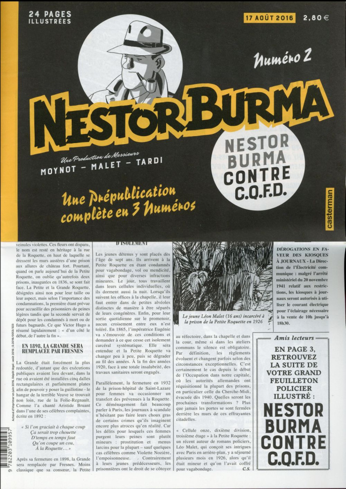 Nestor Burma N° 2, 17 août 2016 : Nestor Burma contre C.Q.F.D