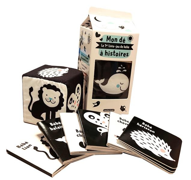 Mon dé à histoires. Le 1er livre-jeu de bébé. Avec un gros dé en mousse et 6 petits livres cartonnés