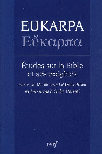 Eukarpa, études sur la Bible et ses exégètes