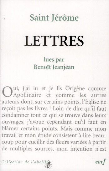 Saint Jérôme. Lettres