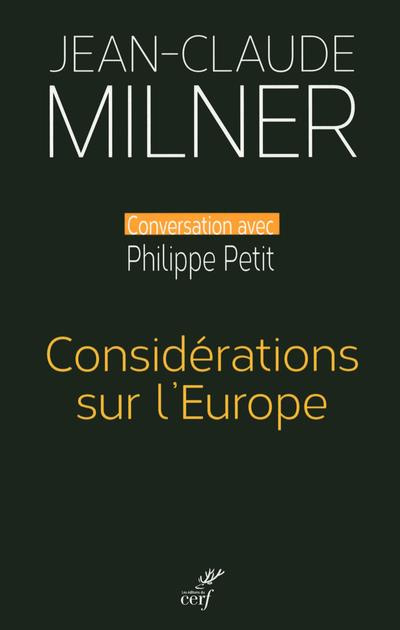 Considérations sur l'Europe