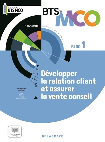Bloc 1 - Développer la relation client et la vente conseil BTS MCO 1 et 2 (2024) - Pochette élève