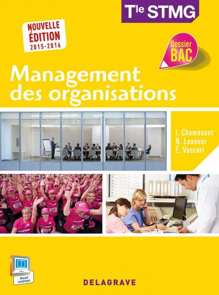 Management des organisations Tle STMG. Edition 2015-2016