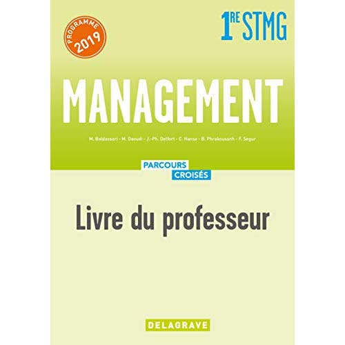Management 1re STMG. Livre du professeur, Edition 2019