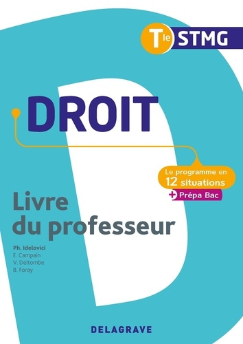 Droit Tle STMG. Livre du professeur, Edition 2020