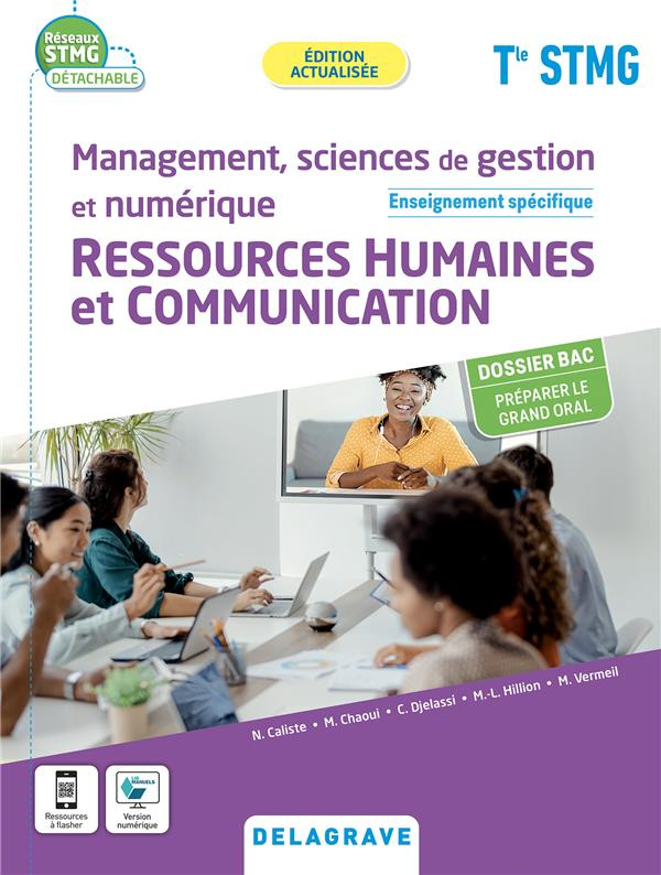 Management, sciences de gestion et numérique Ressources humaines et communication Tle STMG. Edition