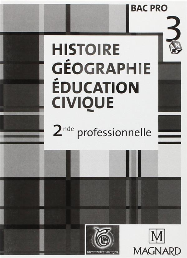 Professeur histoire geographie education civique 2e bac pro